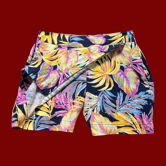 St. John's Bay - Women's Mid-Rise Skort - Floral - 4 - Picture 2 of 16